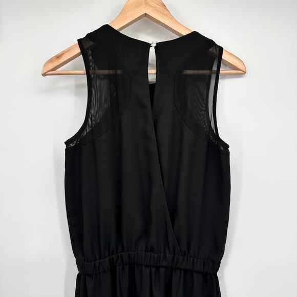 BANANA REPUBLIC Black Mesh Inset Jumpsuit // 0 - Picture 9 of 13